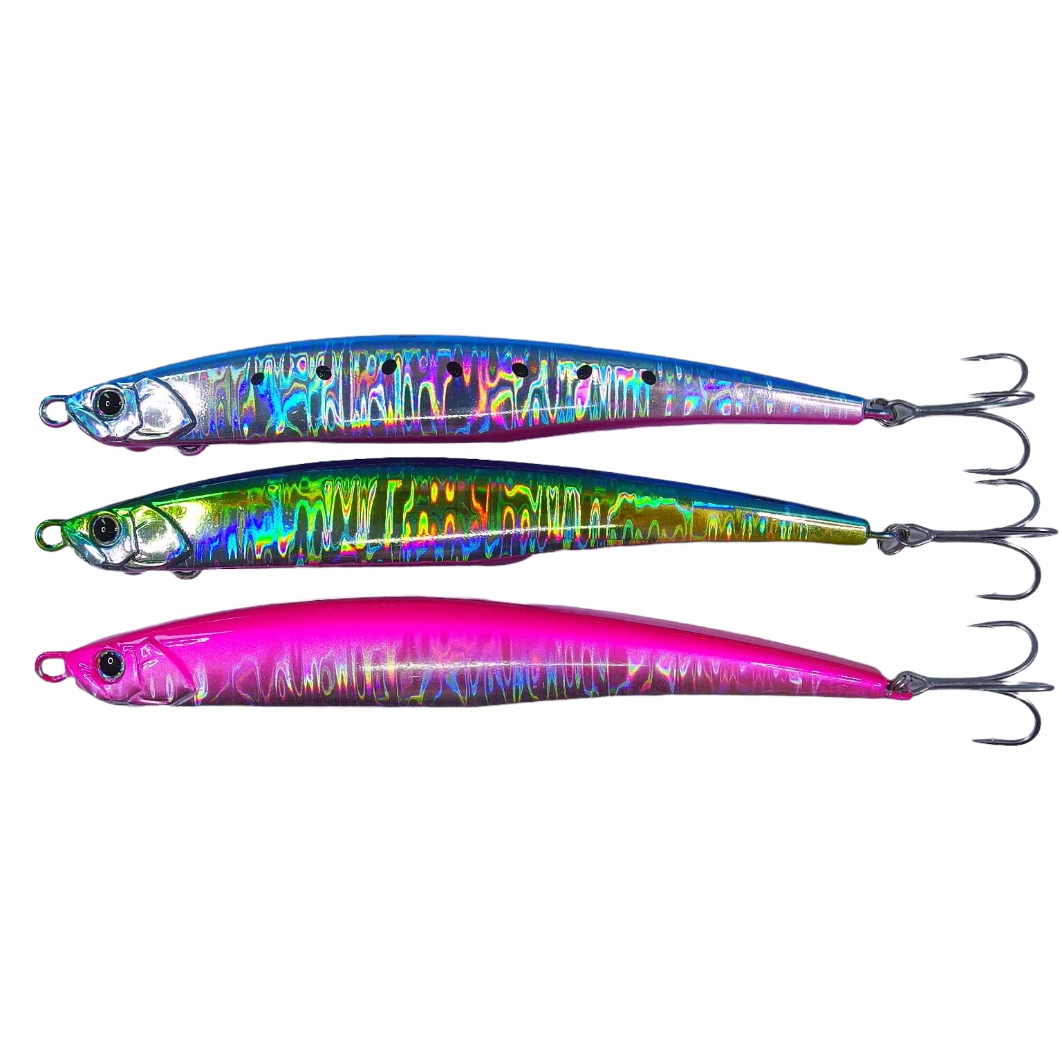 momolures Bass Lures NABURA PENCIL 125HD 36g Wire through Sinking Pencil/Press Bait Style (3 Pieces Assort #01)