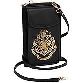 Harry Potter Crossbody Phone Bag for Girls, Teens with Card Slots, Zip Wallet Compartment, Adjustable Strap, Small Purse for Travel, Gifts for Girls