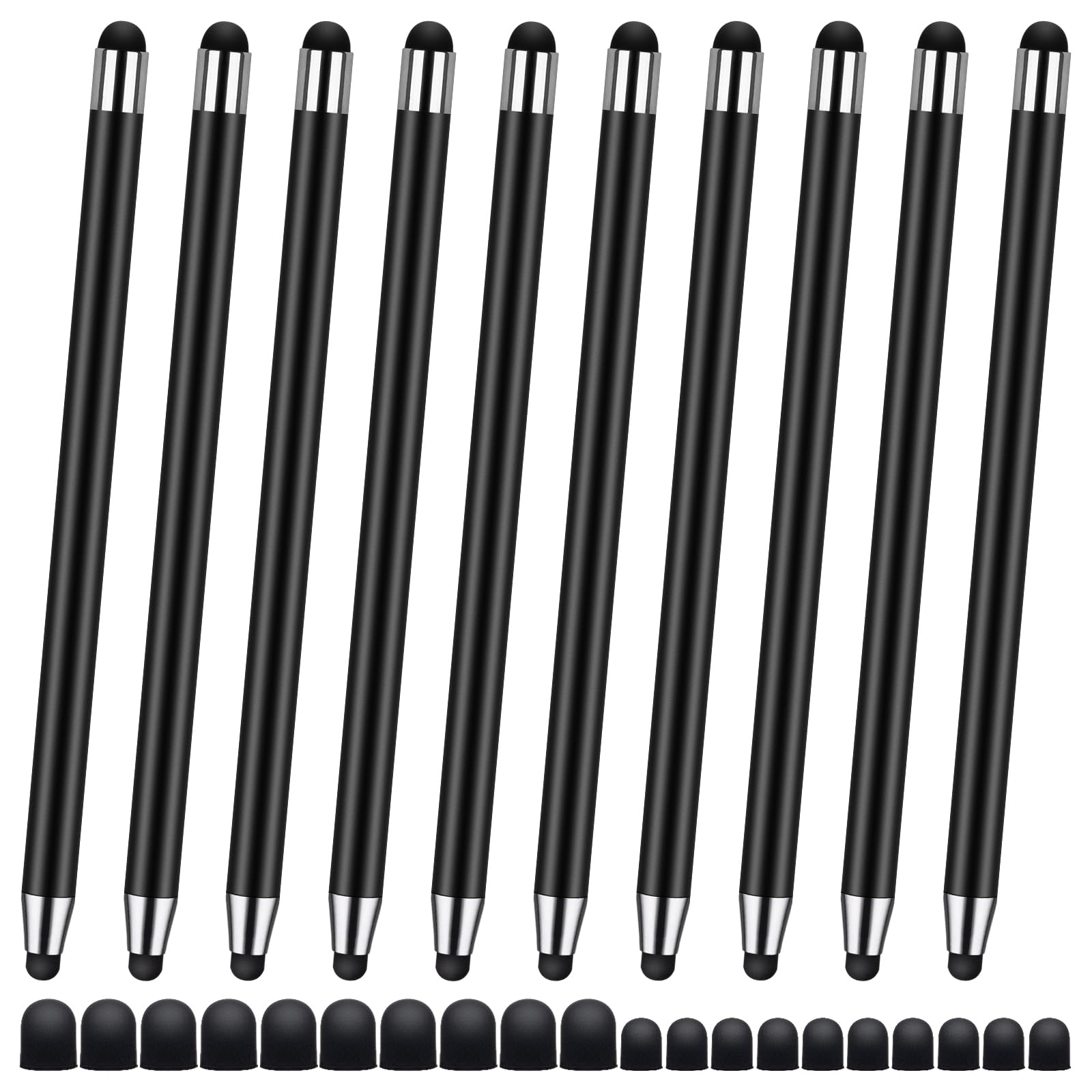 Stylus Pen [10 Pack] Universal Capacitive Touch Screen Pens for iPad/iPhone/Smartphones and Tablets,Compatible with All Capacitive Touch Screen(10 Black)