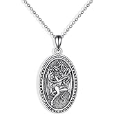 YAFEINI Lilith Necklace For Women 925 Sterling Silver The Witch From The Night Jewelry With Box
