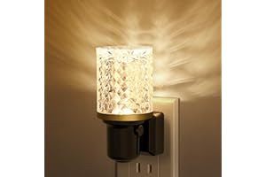 JandCase LED Night Light, Dimmable Night Lights Plug into Wall, Modern Nightlight with Auto On Off Light Sensor, 3000K Soft White Night Light 0-100LM Brightness for Bathroom Hallway Bedroom Decor