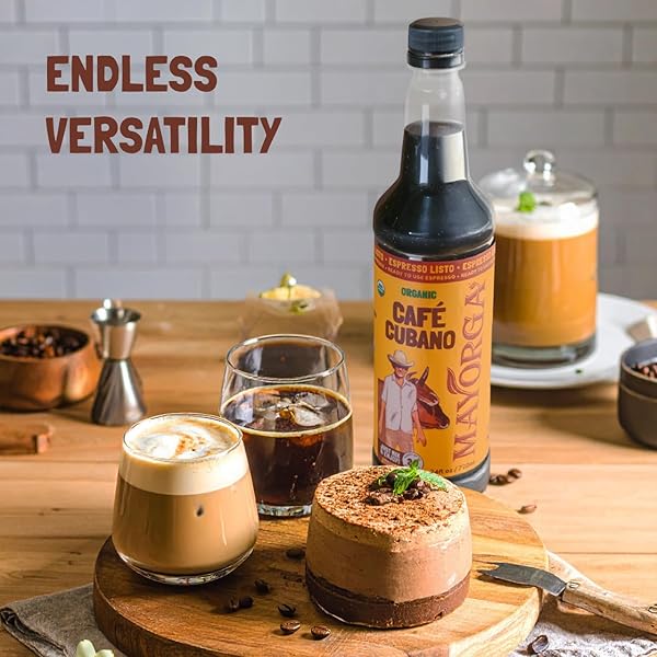 MAYORGA ESPRESSO LISTO COFFEE CONCENTRATE, ORGANIC ESPRESSO READY-TO-DRINK COFFEE, 24 SERVINGS BOTTLE, BOLD SMOOTH FLAVOR, COLD BREW COFFEE, BARISTA-QUALITY, SUSTAINABLY SOURCED – 24.35 FL OZ