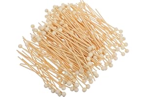 PACKOVE 200pcs 6-inch Ball End Wooden Candy Sticks with Swizzle Sticks for Cake Pops and Drink Stirring in