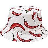 Xingzou Unisex Print Double Side Wear Reversible Bucket Hat