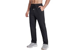 MAGNIVIT Men's Athletic Workout Pants with Zipper Pocket Quick Dry Stretch Elastic Waist Jogger Track Pant for Running