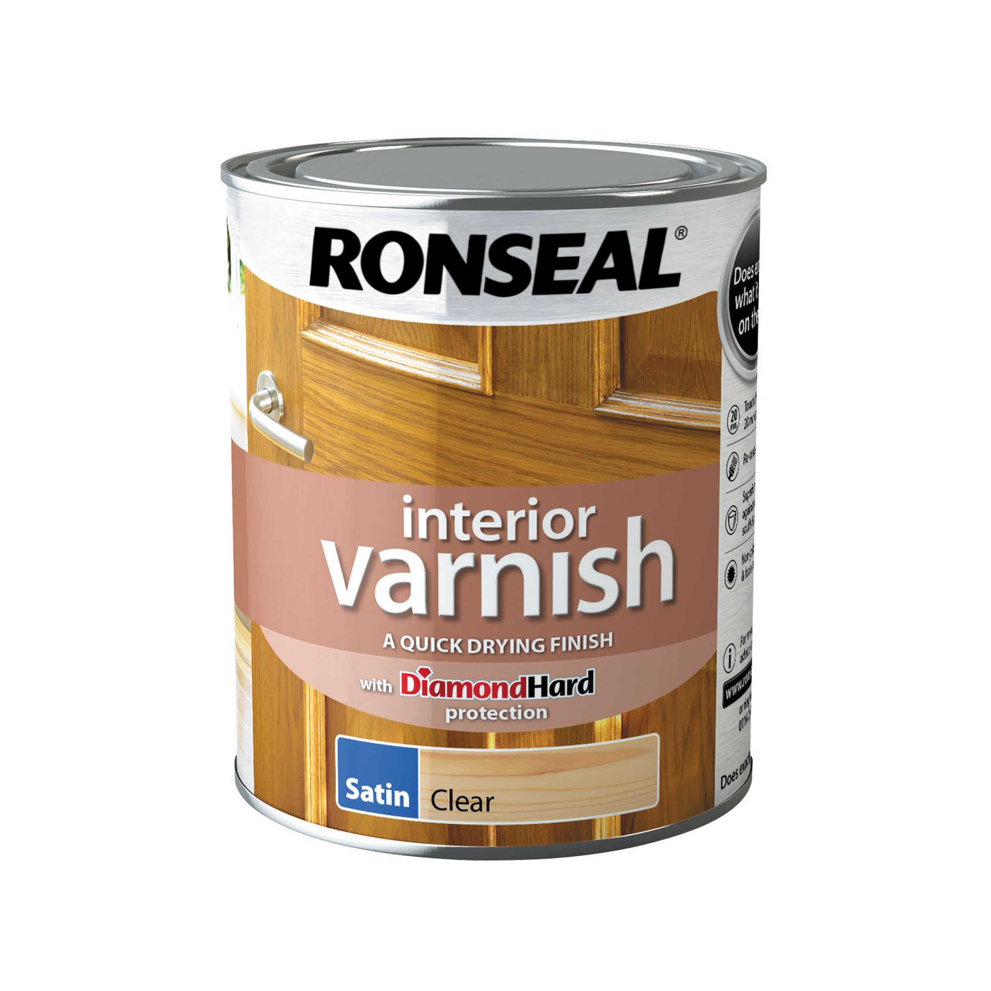 Ronseal Interior Varnish Clear Satin 750ml