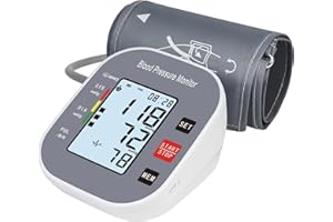 LAUKUM Blood Pressure Monitors for Home Use, Blood Pressure Machine Upper Arm with Large Wide Cuff Automatic Digital BP Machine LCD Screen BSX583 (Dark Grey)