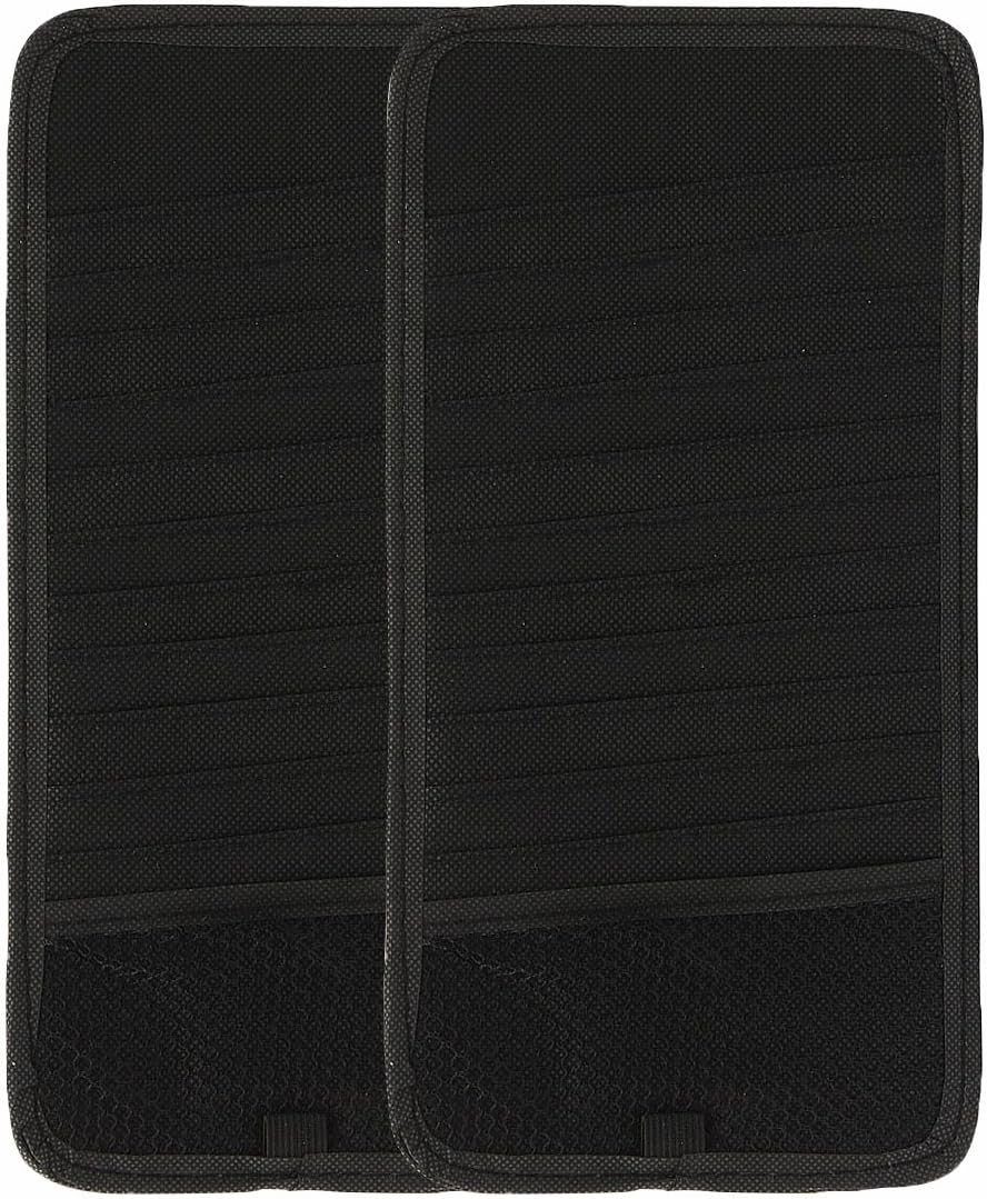 GARASANI CD/DVD Visor Holder for Car Storage Holde 12 Capacity, Black (2Pcs): Computers & Accessories