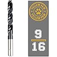 9/16 Inch Drill Bit for Metal - Industrial Grade M35 Cobalt Titanium Aluminum Nitrite - 9/16" Diameter & Total Length of 6" with Working Length of 3" Easily Drill Into Metal, Steel, & Aluminum
