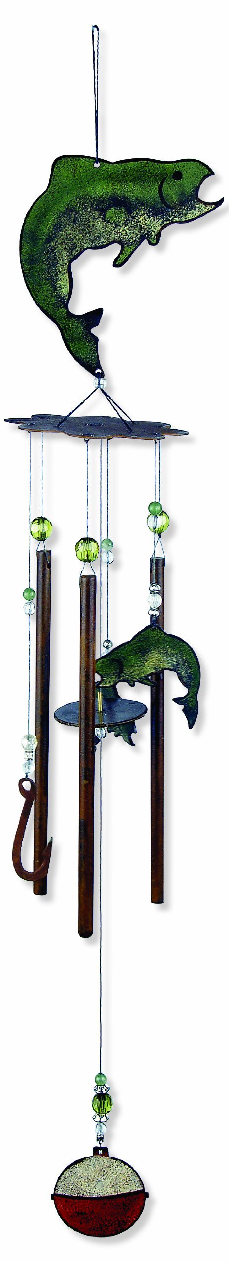 Sunset Vista Catch Of The Day Fish Wind Chime, 28-Inch Long
