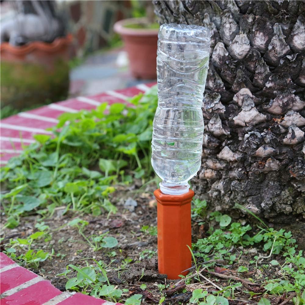 ALDIS Terracotta Plant Watering Stakes,Set of 4 Plant Waterer Self