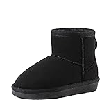 DREAM PAIRS Girls Boys Boots Kids Winter Ankle Faux