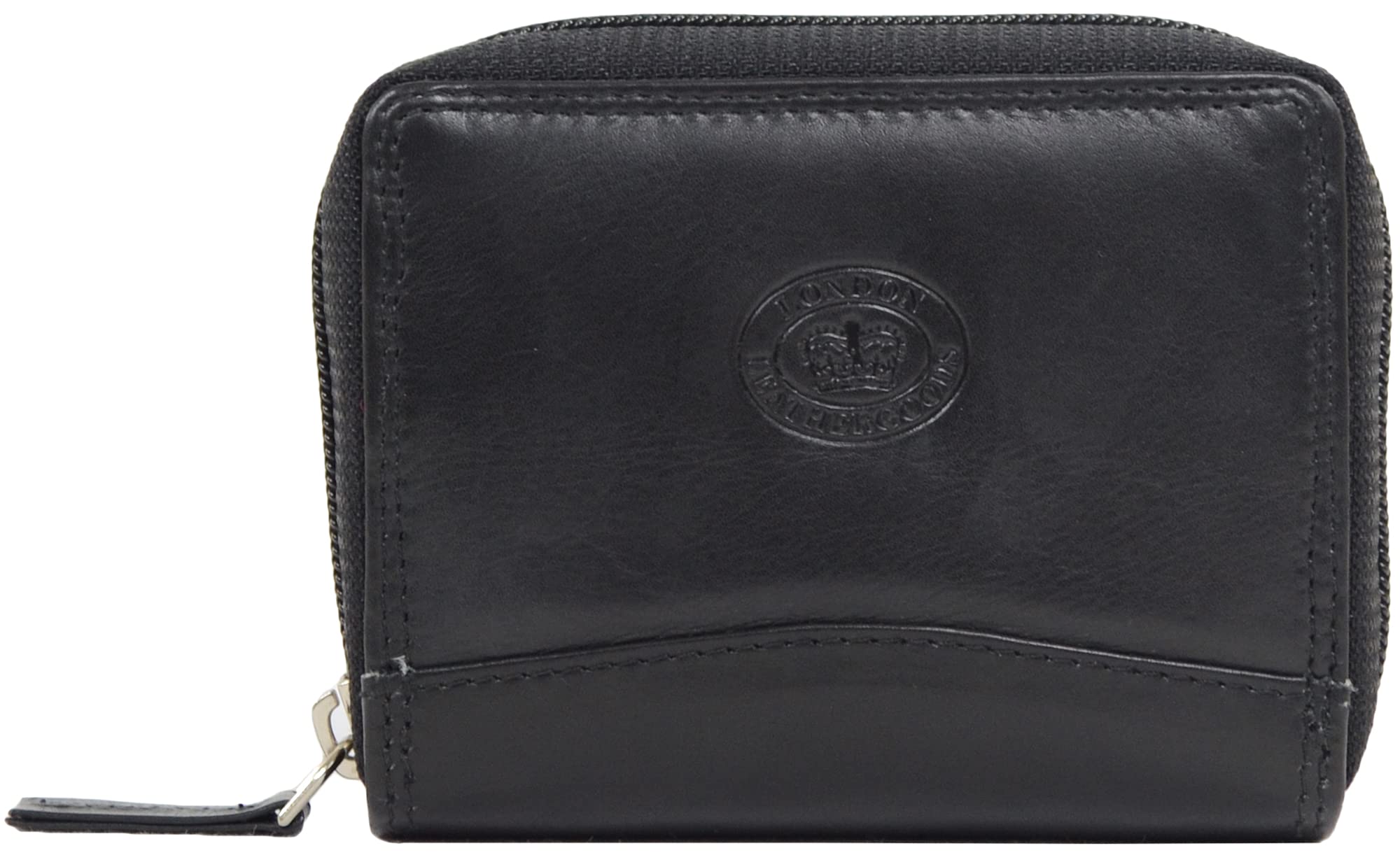 LondonLeather Ladies/Womens Soft Leather Concertina Credit Card/ID/Travel Card Holder/Wallet (Black)