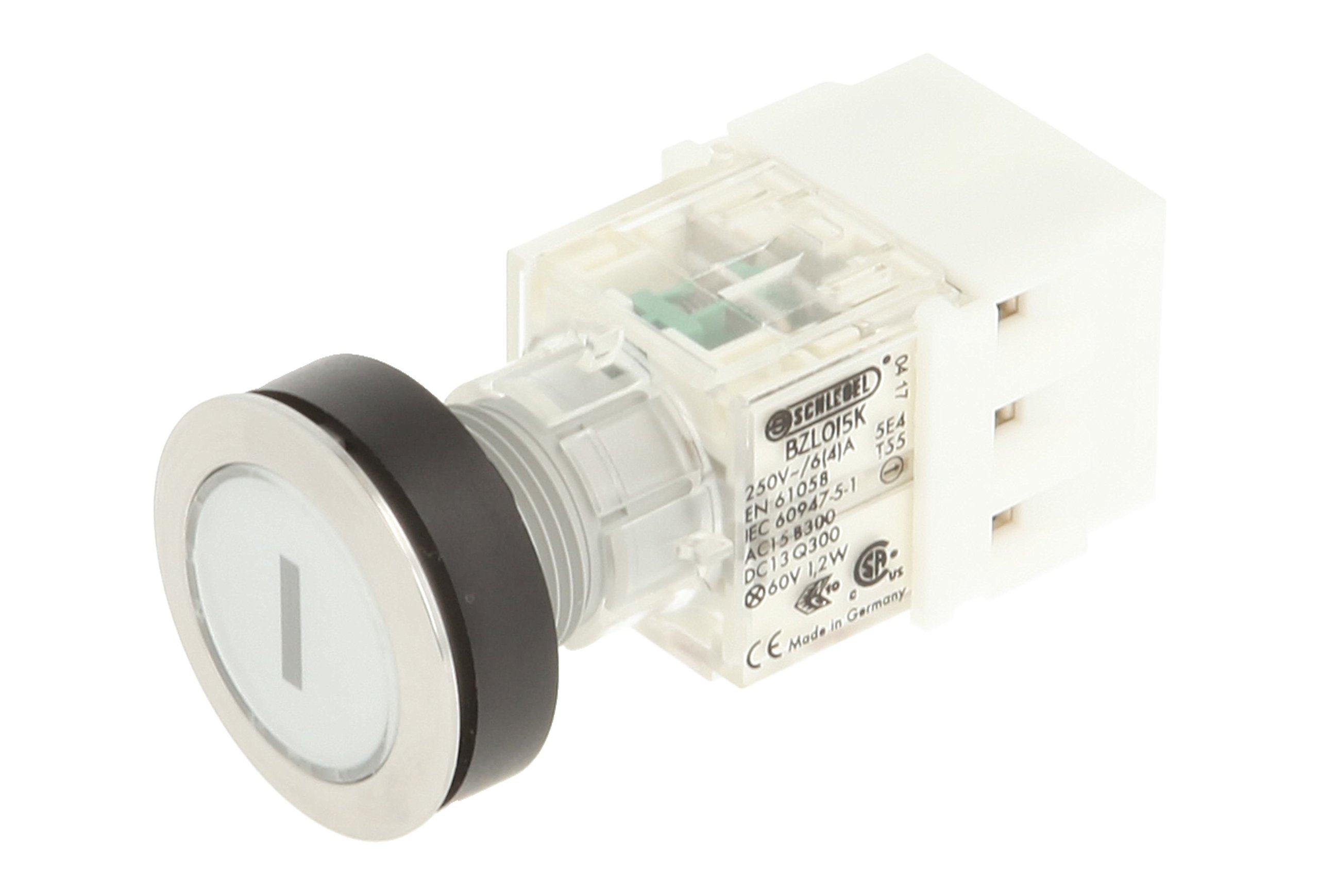 Club 23.000.634 Push Button Stainless Steel – Switch Cap, Bezeichungs Child I, Illuminated Momentary Contact Master 1 N 1 Closer Screw On Connector LED 24 V – Clear (Pack of 2)