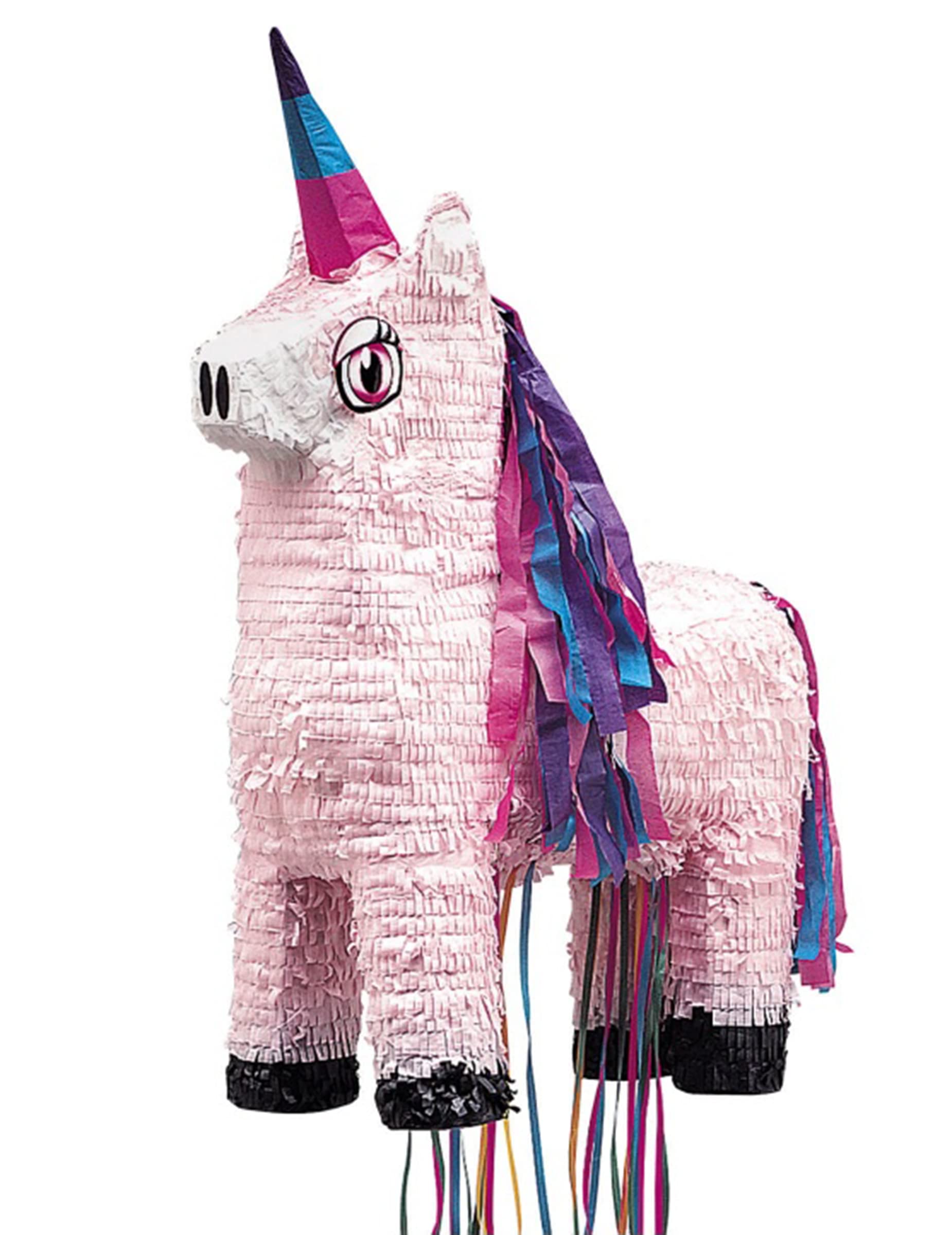 Multicolor Unicorn Pull Pinata - (55cm x 34cm) 1 Piece - Colorful Party Fun for All Ages, Perfect Celebration Accessory