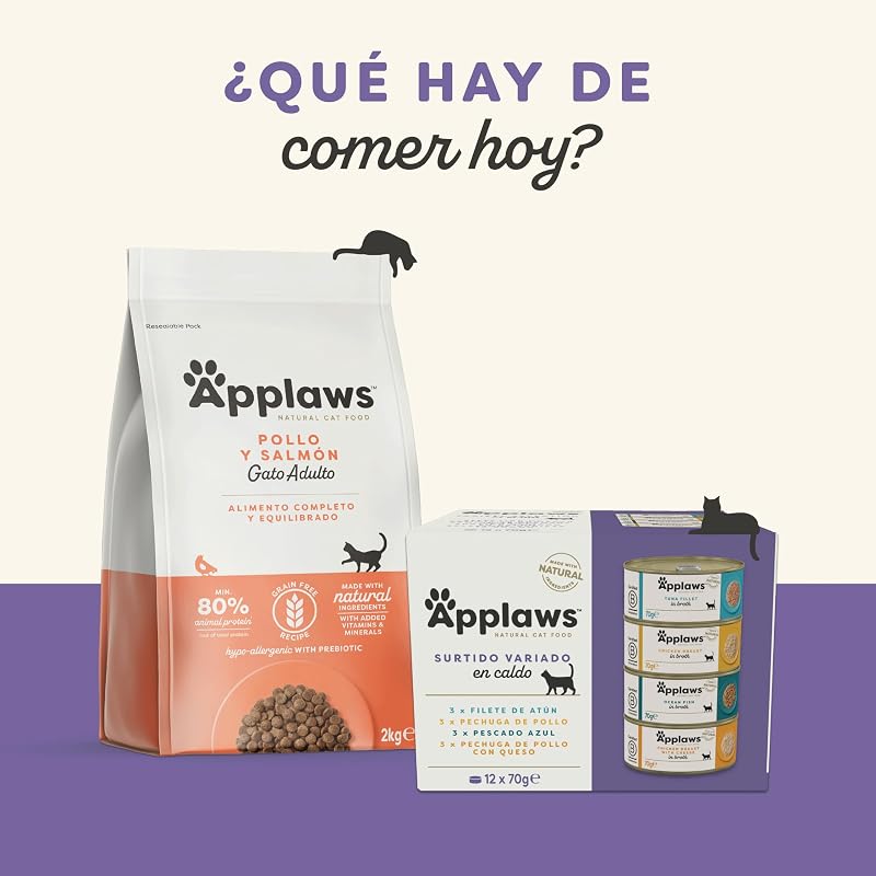 100 % Natural cremoso lickable sin Cereales Snack para Gatos y Gatitos, Pack Variedad, 32 × 15 g Sobres