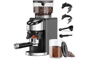 Gevi Coffee Grinder Electric,Coffee Bean Grinder with 35 Grind Settings for Espresso,Drip,French Press,Burr Coffee Grinder for Home Use,Anti-static Design,Black
