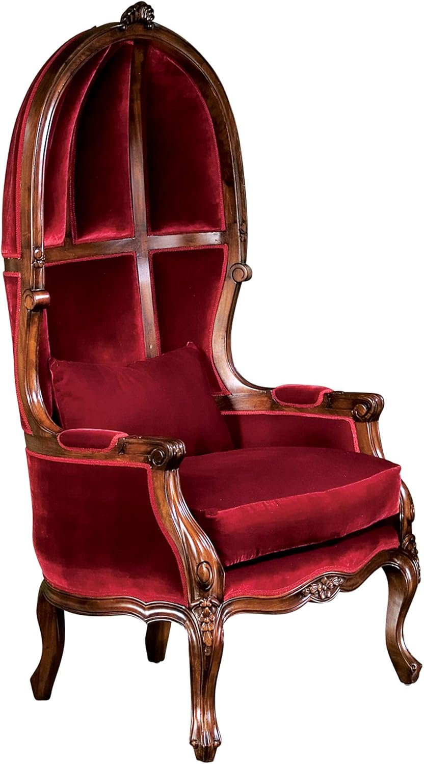 Design Toscano Victorian Balloon Fabric Arm Chair