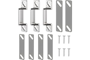 Avenuebool Screen Door Latch Replacement Kit Compatible with Prime-Line K 5148 1-11/16 in. Zinc Diecast Constructed Strike Plate Assortment for Storm and Screen Door Hardware(Silver)