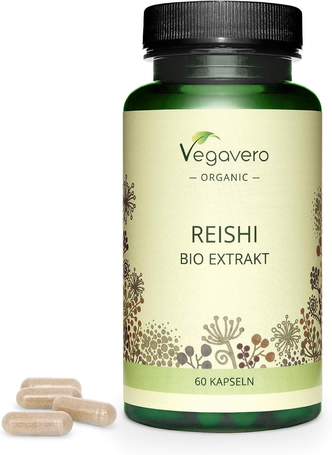 Vegavero Organic Reishi Extract, 90 count (Pack of 1)