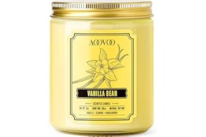 AOOVOO Vanilla Scented Candle - Soy Candles, Candles for Home Scented, Aromatherapy Candle, Candle for Women, 9 OZ