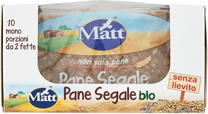 Matt Pane Segale Bio Senza Lievito Pane Integrale Di Segale Ricco Di Fibre 500 Gr Amazon It Alimentari E Cura Della Casa