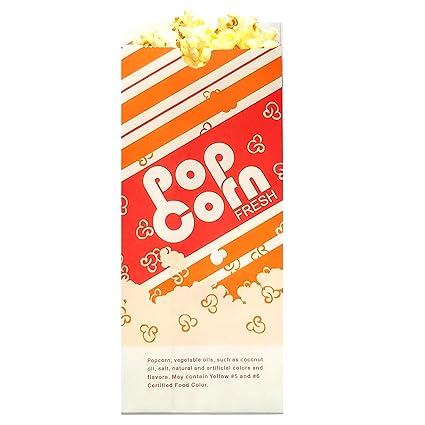 Popcorn Tüten (100 Stück) American Popcorn Beutel by Hoosier Hill Farm