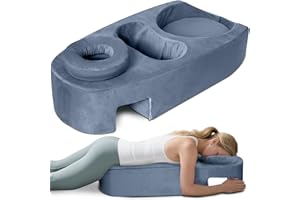 SAHEYER Pregnancy Massage Cushion & Headrest, Full Body Maternity Bolster with Hole for Tummy, Chest, Head, Best Est Prone Sl