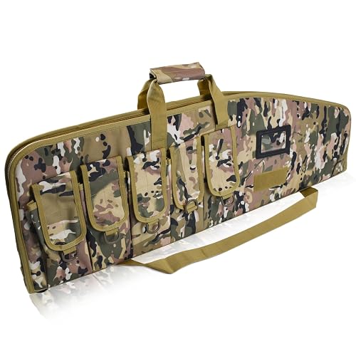 G GATRIAL Tactical Rifle Bag with 5 Pouches Heavy Duty Rifle Bag for ...