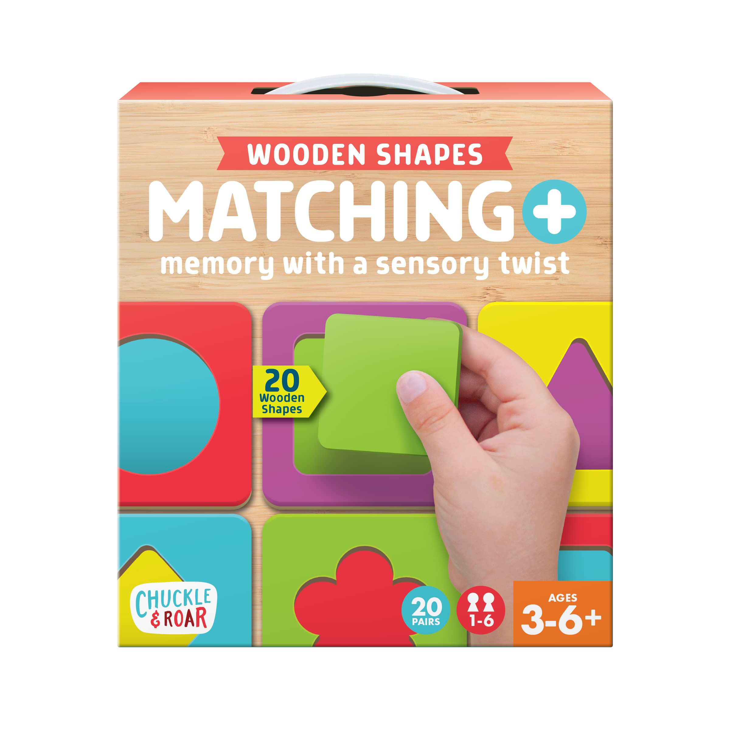 Mua Chuckle & Roar - Matching+ Wooden Sensory Shapes - Logic puzzles ...