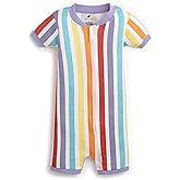 MONICA + ANDY Baby Shorty Pajamas, 100% Organic Baby Clothes for Girls & Boys, Sizes For Newborn, Infant & Toddler