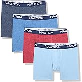 Nautica Men's 4 Pack Heather Stretch Boxer Briefs