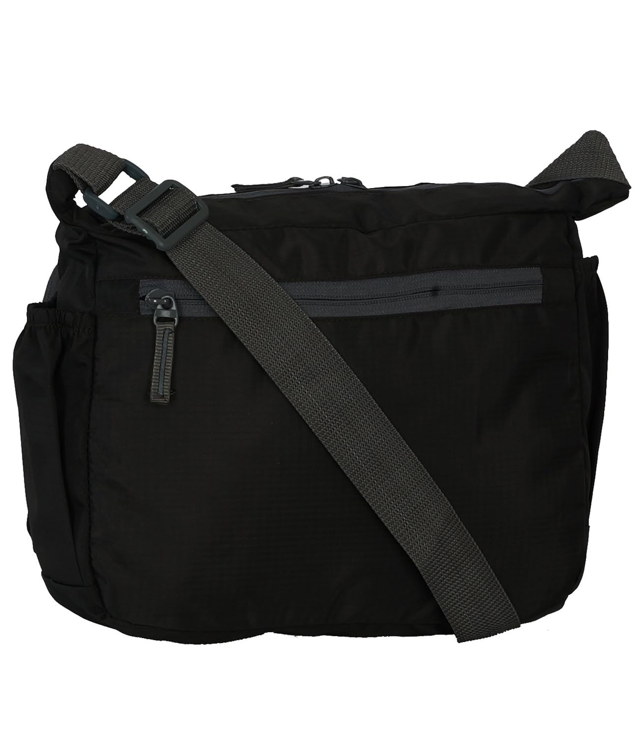 fantosy men's black polyester slingbag (mb-005)