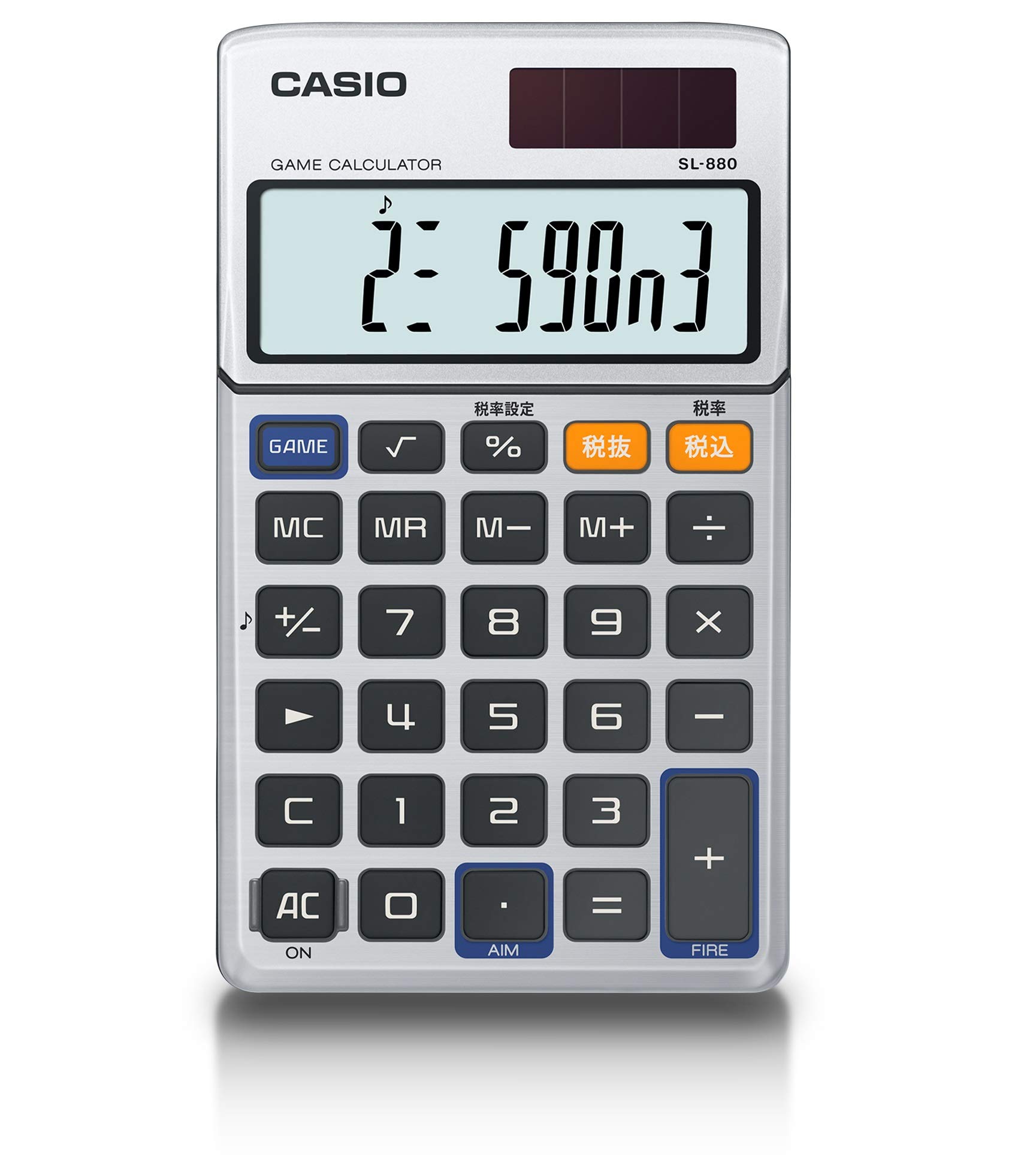 カシオ ゲーム電卓 手帳タイプ 10桁 SL-880-N