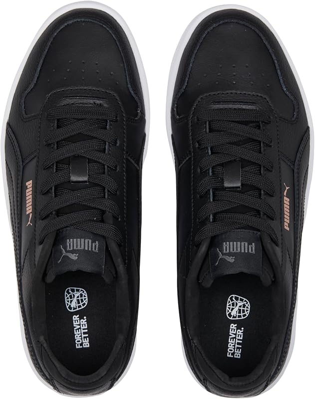 Women Carina Street Scarpe da ginnastica, Black Rose Gold White Metallic, 39 EU