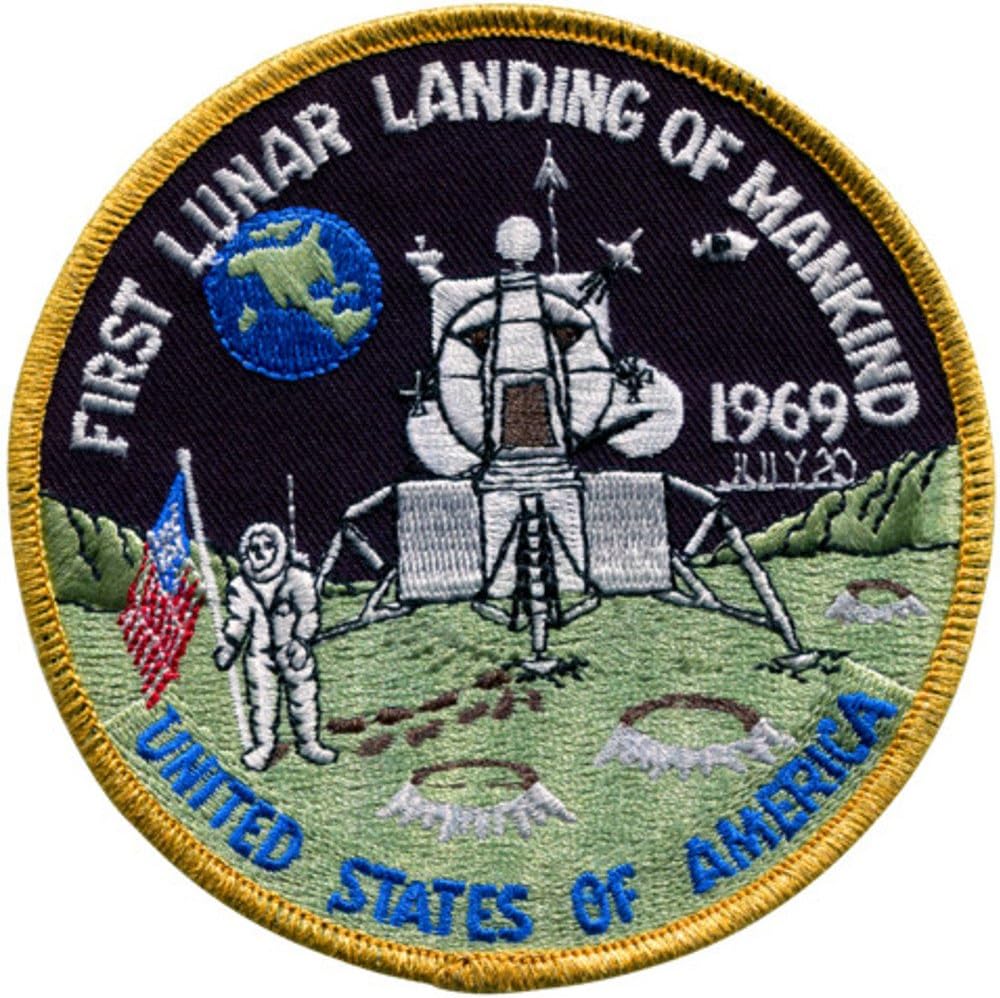 Klicnow 1st Lunar Landing Embroidered Patch (Official Patch) 10cm Dia approx