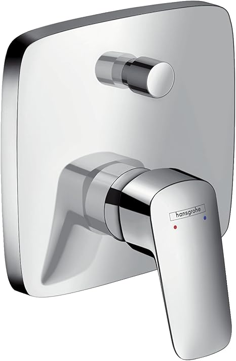 Hansgrohe Metris Bodenstehende Wannenarmatur Chrom - Für 2 Funktionen, Mit Handbrause & Schlauch