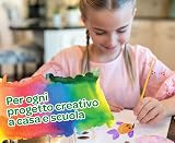 Crayola Washable Watercolour Paint Palette 12 Colors with Brush Kids Craft Kit view 4