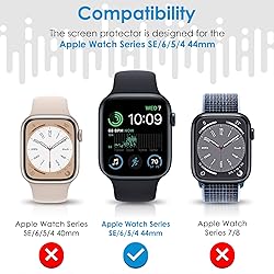 UniqueMe 6 Pack for Apple Watch Screen Protector