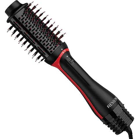 REVLON One-Step Volumizer PLUS 2.0 Hair Dryer and Hot Air Brush, Black