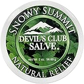 Snowy Summit Handmade Alaska Devil's Club Salve - Skin Ointment with Light Scent, Premium Herbal Formula - USA Made, Tradition Inspired Muscle Rub - 2 oz. Jar