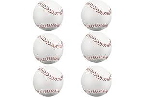 OMYOPY 2 Pack Blank Baseballs Solid Cork Core, 9 Inch Baseball Balls Unmarked Autographs Baseball for League Play, Pitching, Hitting, Batting, Fielding, Autograph, Gifts