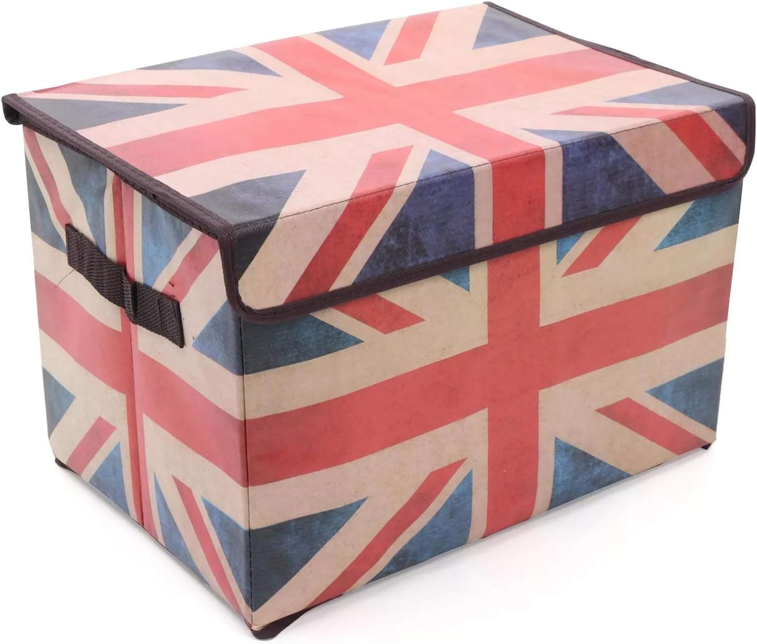 Offspring UK Flag Print Foldable Kids Storage/Toy Box with Flap