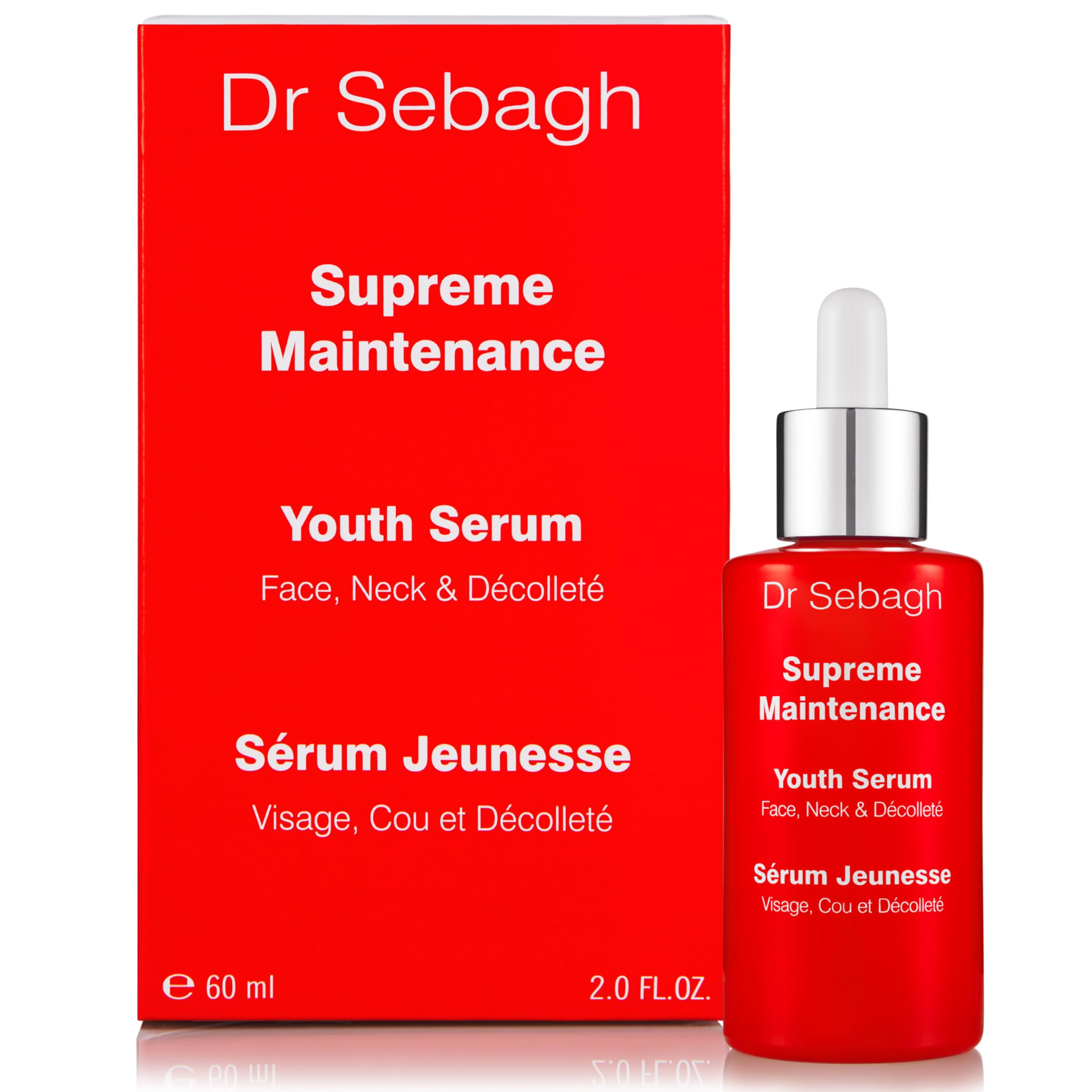 Dr Sebagh Supreme Maintenance Youth Serum (60 ml) - Award-Winning Anti Aging Resveratrol Serum for Face - Collagen-Boosting Hydrating - Advanced Resveratrol Skin Care Treatment — image 1