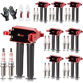 Upgraded 8x Ignition Coil Pack and 16x Iridium Spark Plug for 5.7L V8 HEMI | for Dodge Ram 1500 2500 3500 Charger Durango Chrysler 300 Jeep Grand Cherokee 2006-2015 Coils &amp; Spark Plugs OE# UF504