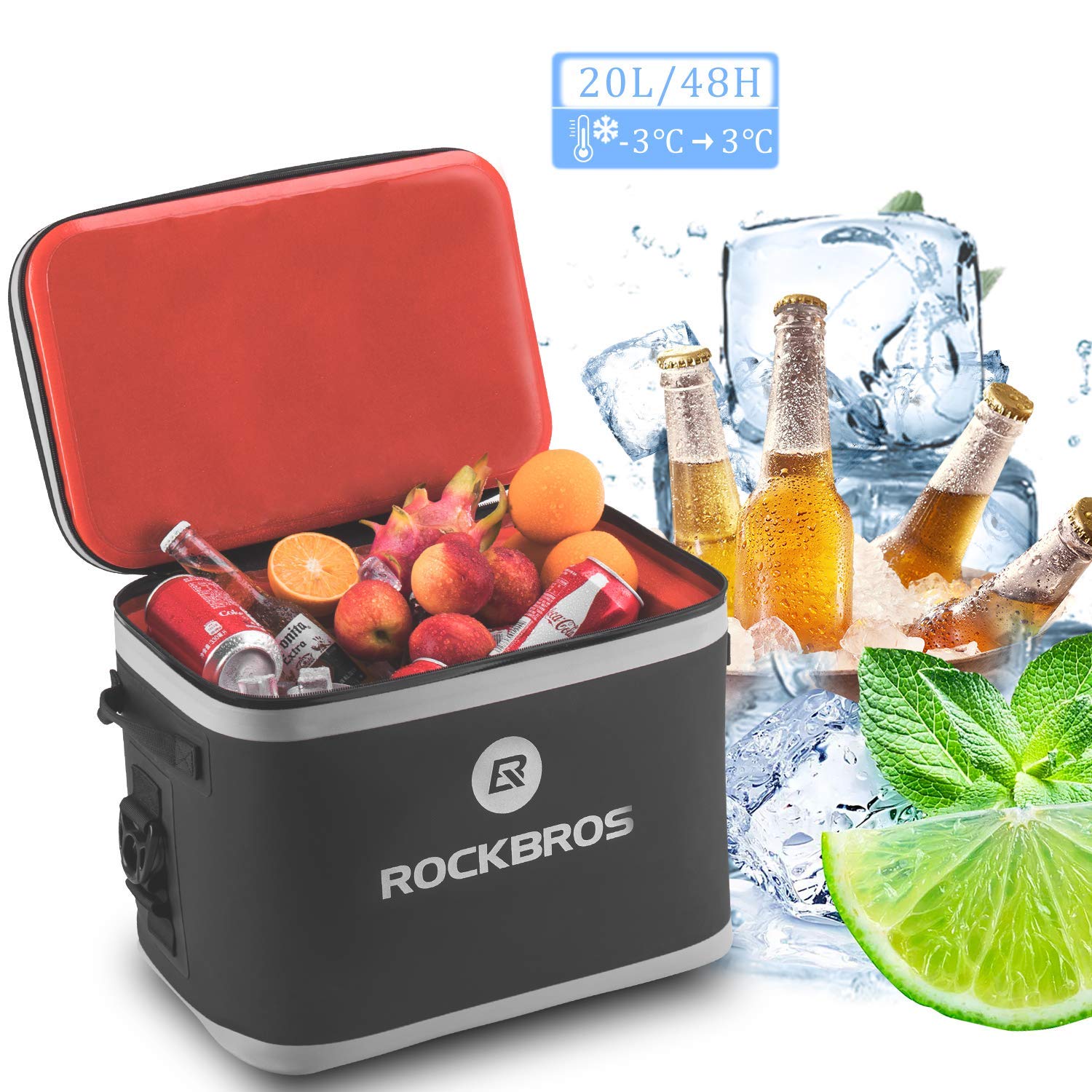 ROCKBROS Bolsa Nevera Refrigerante Portátil Isotermica 48h ...