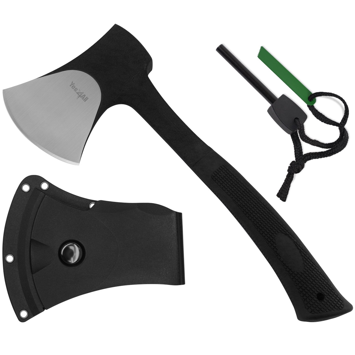 Yes4All Camping Axe with Saw Full Combo Includes A Plastic Sheath and