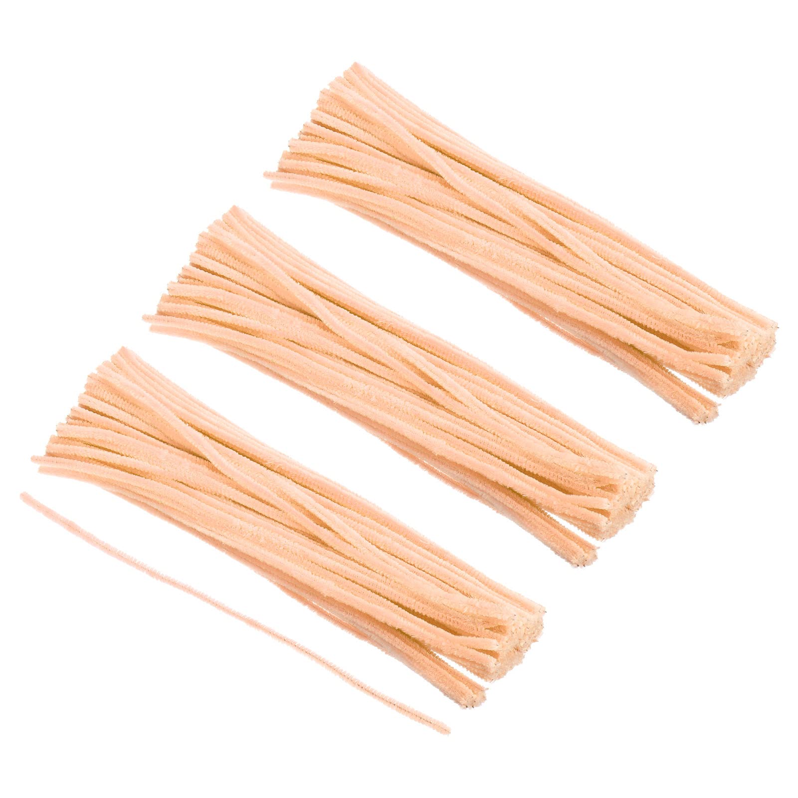 PATIKIL 30CM/12Inch Pipe Cleaners, 300 Pack Flexible Chenille Stems for DIY Art Creative Crafts Party Decorations Handicrafts Handwork, Beige