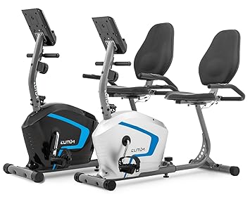 Liegehemitrainer LX300 Sitzheimtrainer Fitnessbike mit Computer Pulssensoren Smartphone Halterung