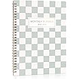 Beautiful Checkered 2025-2026 Monthly Planner and Calendar Book - To Do List Notebook That Easily Organizes Your Tasks to Boost Productivity - Runs From January 2025 Until December 2026